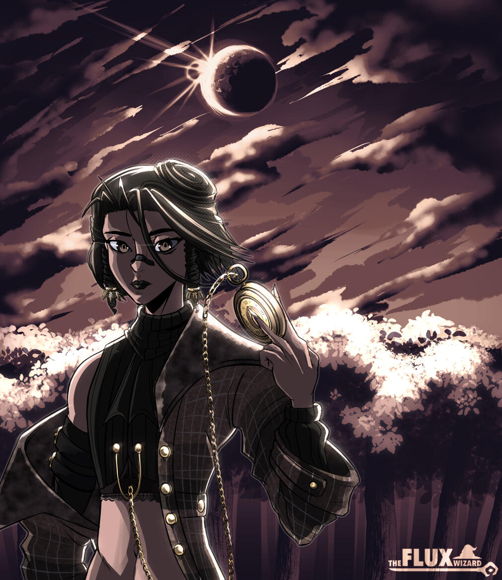 Art Fight For @cozenveil | Caffé's Domani — RENDER: HALF BODY + SCENIC BACKGROUND