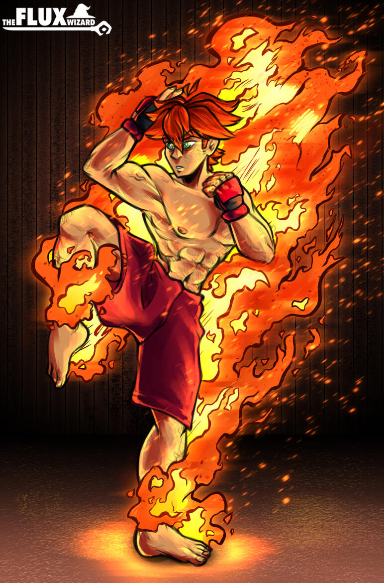 Jake Martial Arts Pose — RENDER: FULL BODY