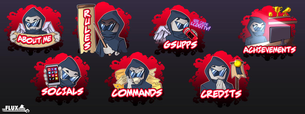 LCDGTTV Panels — 5 EMOTE PACK + EMOTE + EMOTE